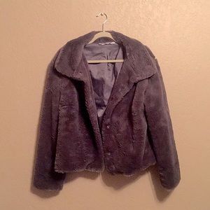 Faux Grey Coat